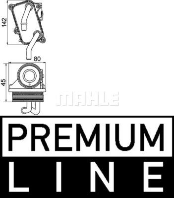 MAHLE CLC 24 000P - Radiator ulei, ulei motor aaoparts.ro