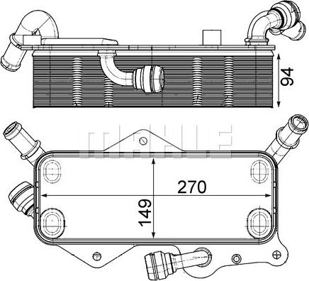 MAHLE CLC 218 000P - Radiator racire ulei, cutie de viteze automata aaoparts.ro