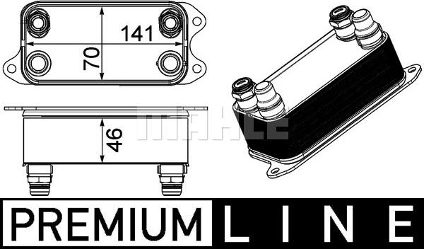 MAHLE CLC 227 000P - Radiator racire ulei, cutie de viteze automata aaoparts.ro