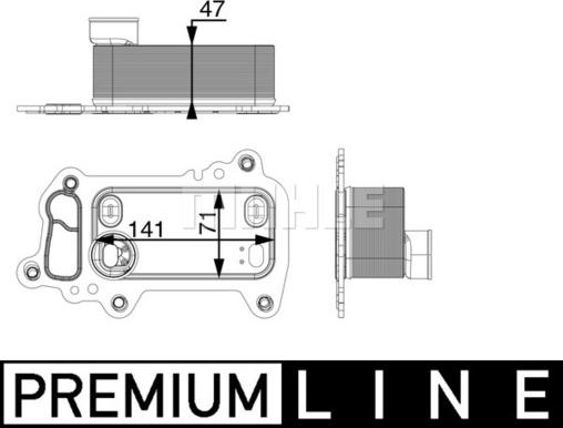 MAHLE CLC 79 000P - Radiator ulei, ulei motor aaoparts.ro