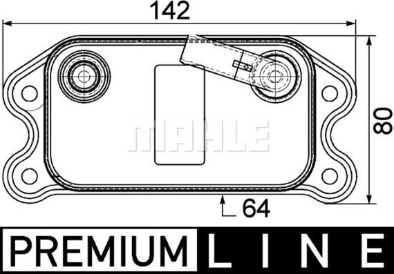 MAHLE CLC 70 000P - Radiator ulei, ulei motor aaoparts.ro