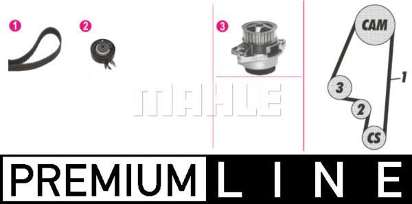 MAHLE CPK 63 000P - Set pompa apa + curea dintata aaoparts.ro