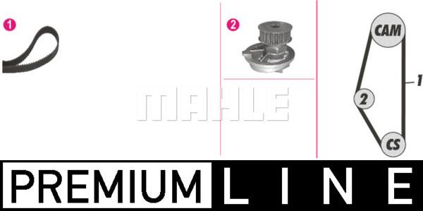 MAHLE CPK 125 000P - Set pompa apa + curea dintata aaoparts.ro