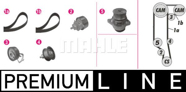 MAHLE CPK 121 000P - Set pompa apa + curea dintata aaoparts.ro