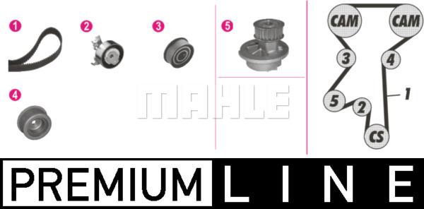 MAHLE CPK 73 000P - Set pompa apa + curea dintata aaoparts.ro