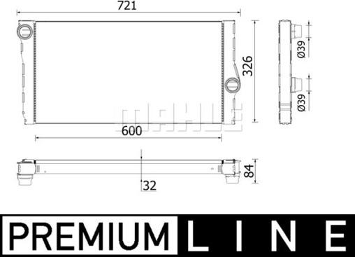 MAHLE CR 957 000P - Radiator, racire motor aaoparts.ro