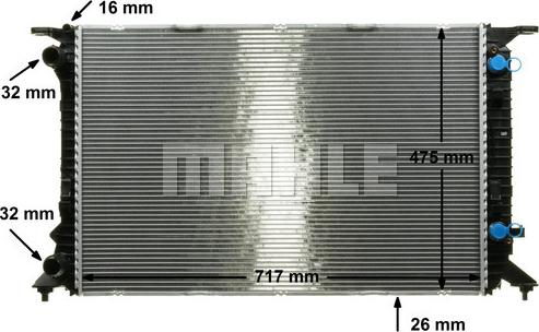 MAHLE CR 910 000P - Radiator, racire motor aaoparts.ro