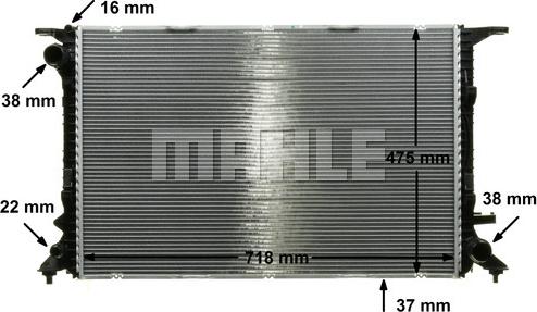 MAHLE CR 911 000P - Radiator, racire motor aaoparts.ro