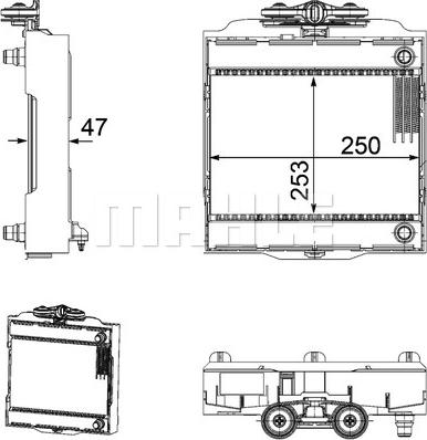 MAHLE CR 923 000P - Radiator, racire motor aaoparts.ro