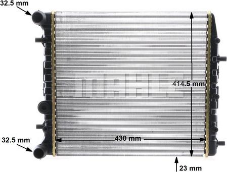 MAHLE CR 454 000S - Radiator, racire motor aaoparts.ro