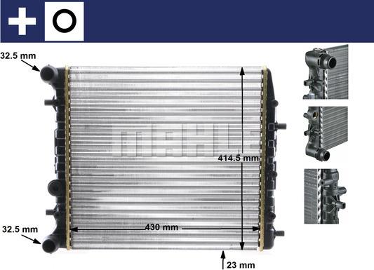 MAHLE CR 454 000S - Radiator, racire motor aaoparts.ro