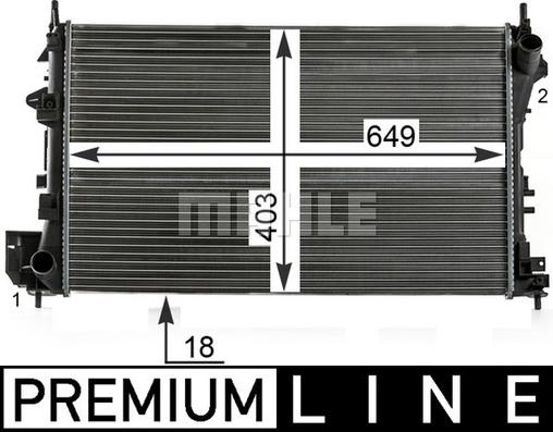 MAHLE CR 40 000P - Radiator, racire motor aaoparts.ro