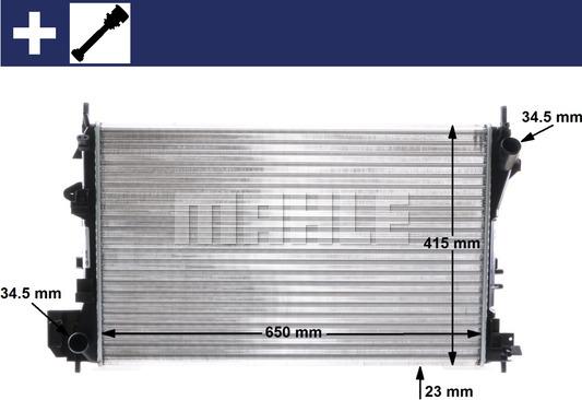 MAHLE CR 40 000S - Radiator, racire motor aaoparts.ro