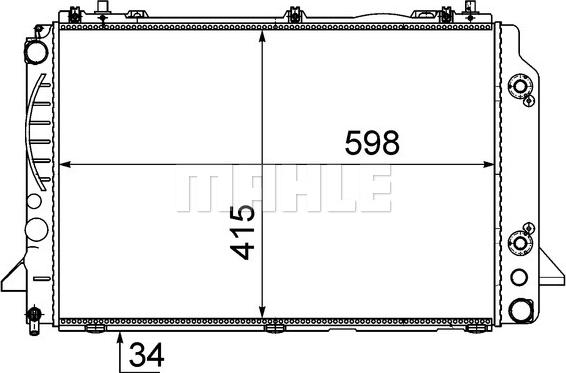 MAHLE CR 416 000S - Radiator, racire motor aaoparts.ro
