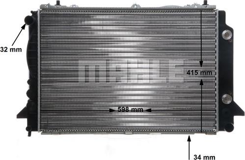 MAHLE CR 416 000S - Radiator, racire motor aaoparts.ro