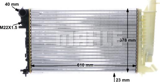 MAHLE CR 487 000S - Radiator, racire motor aaoparts.ro