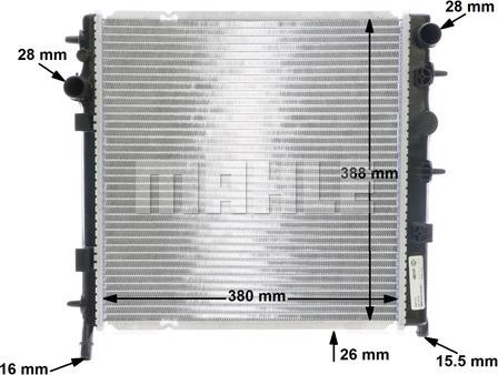 MAHLE CR 556 000S - Radiator, racire motor aaoparts.ro