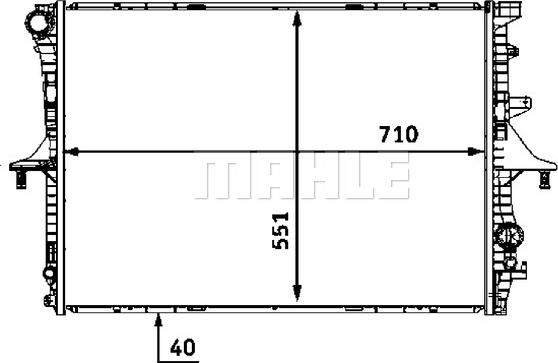 MAHLE CR 568 000S - Radiator, racire motor aaoparts.ro