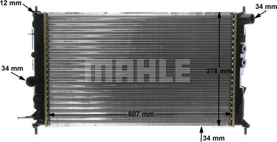 MAHLE CR 562 000S - Radiator, racire motor aaoparts.ro