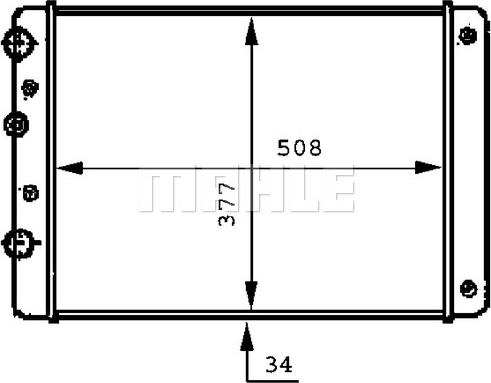 MAHLE CR 506 000P - Radiator, racire motor aaoparts.ro