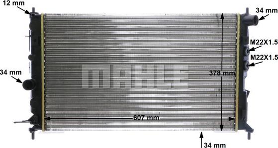 MAHLE CR 506 000P - Radiator, racire motor aaoparts.ro