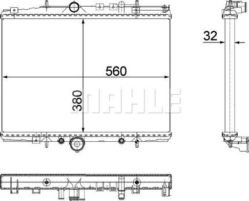 MAHLE CR 514 000P - Radiator, racire motor aaoparts.ro