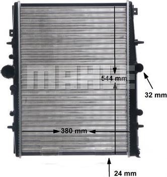 MAHLE CR 514 000S - Radiator, racire motor aaoparts.ro