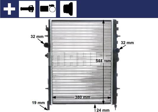 MAHLE CR 515 000S - Radiator, racire motor aaoparts.ro