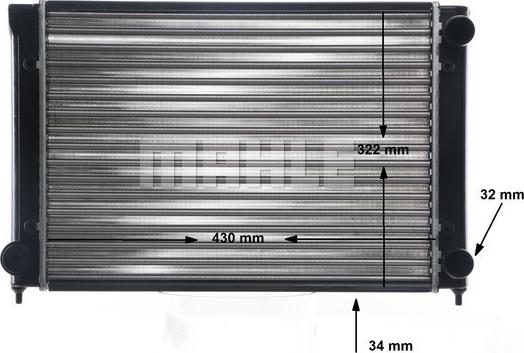 MAHLE CR 516 000S - Radiator, racire motor aaoparts.ro