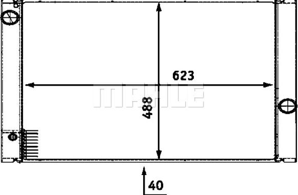 MAHLE CR 511 000P - Radiator, racire motor aaoparts.ro