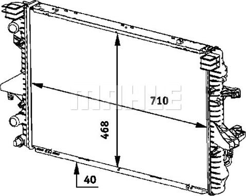 MAHLE CR 584 000P - Radiator, racire motor aaoparts.ro