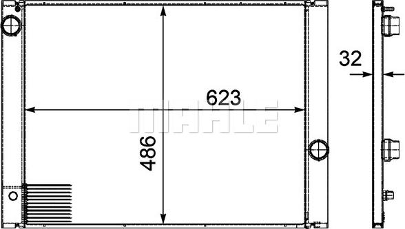 MAHLE CR 580 000P - Radiator, racire motor aaoparts.ro