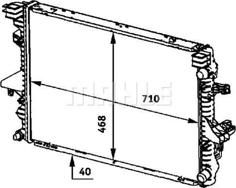 MAHLE CR 583 000P - Radiator, racire motor aaoparts.ro