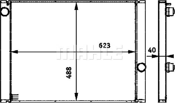 MAHLE CR 582 000P - Radiator, racire motor aaoparts.ro