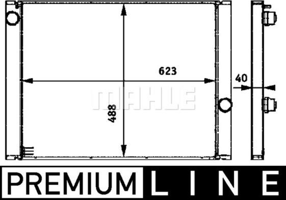 MAHLE CR 582 000P - Radiator, racire motor aaoparts.ro