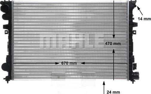 MAHLE CR 587 001S - Radiator, racire motor aaoparts.ro