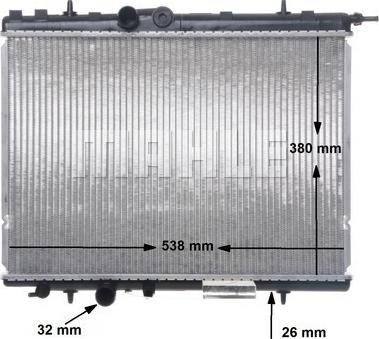 MAHLE CR 524 000S - Radiator, racire motor aaoparts.ro