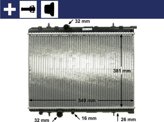 MAHLE CR 524 000S - Radiator, racire motor aaoparts.ro