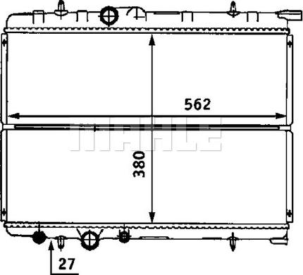 MAHLE CR 524 000S - Radiator, racire motor aaoparts.ro