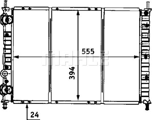 MAHLE CR 525 000S - Radiator, racire motor aaoparts.ro