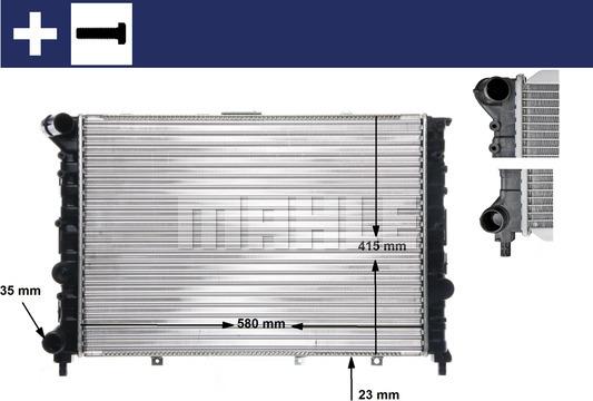 MAHLE CR 521 000S - Radiator, racire motor aaoparts.ro