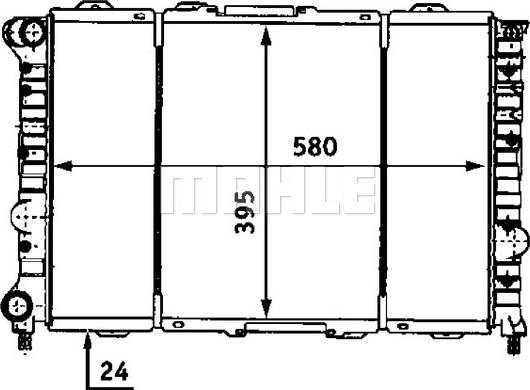 MAHLE CR 521 000S - Radiator, racire motor aaoparts.ro