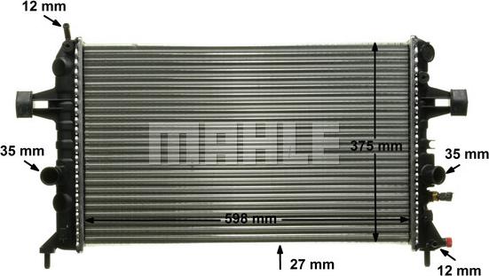 MAHLE CR 574 000P - Radiator, racire motor aaoparts.ro