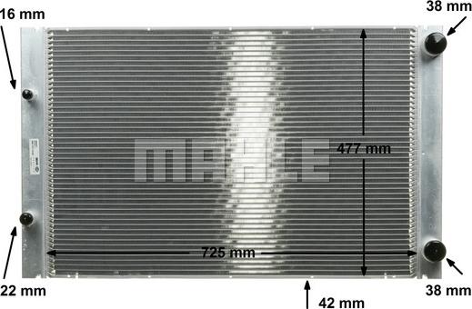 MAHLE CR 576 000P - Radiator, racire motor aaoparts.ro