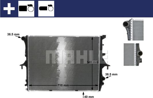 MAHLE CR 571 000S - Radiator, racire motor aaoparts.ro