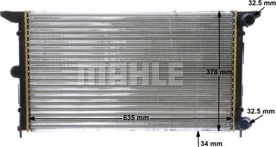 MAHLE CR 641 000S - Radiator, racire motor aaoparts.ro