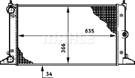 MAHLE CR 641 000S - Radiator, racire motor aaoparts.ro