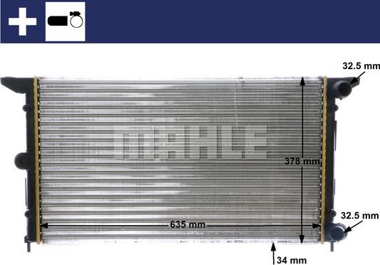 MAHLE CR 641 000S - Radiator, racire motor aaoparts.ro