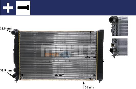 MAHLE CR 647 000S - Radiator, racire motor aaoparts.ro