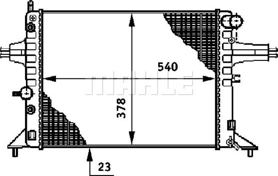 MAHLE CR 650 000S - Radiator, racire motor aaoparts.ro